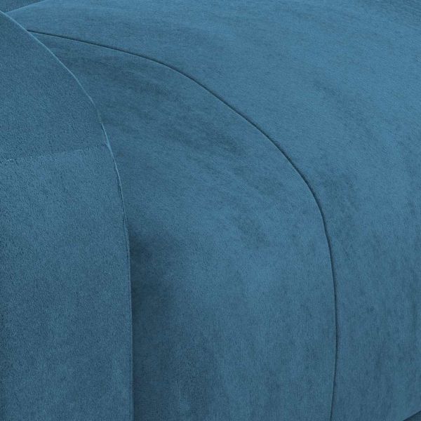 Масажен стол, син, кадифе