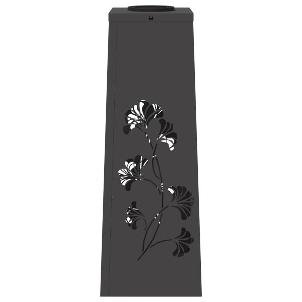 Соларна LED светлина за пътека 2 pcs Черно