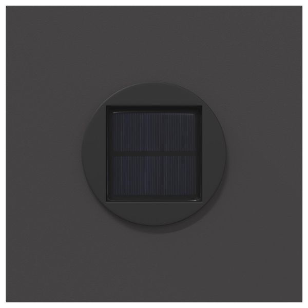 Соларна LED светлина за пътека 2 pcs Черно