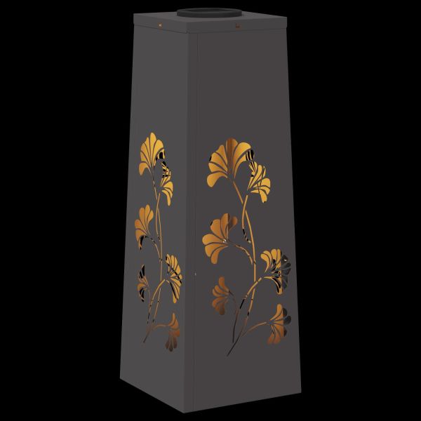 Соларна LED светлина за пътека 2 pcs Черно