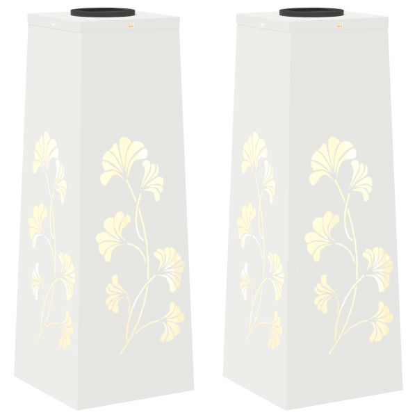 Соларна LED светлина за пътека 2 pcs Бяло