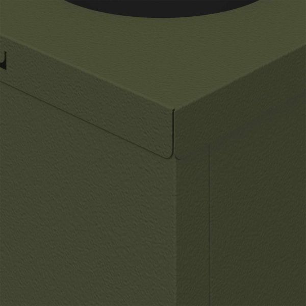 Соларна LED светлина за пътека 2 pcs Маслинено зелено