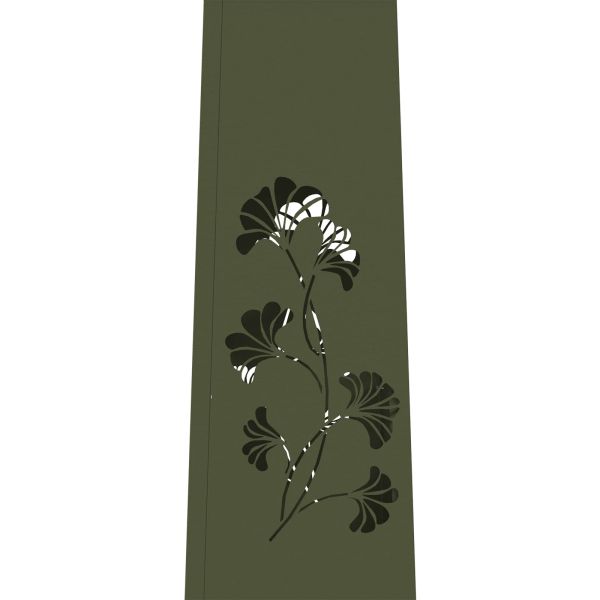 Соларна LED светлина за пътека 2 pcs Маслинено зелено