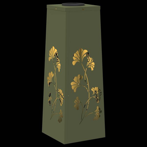 Соларна LED светлина за пътека 2 pcs Маслинено зелено