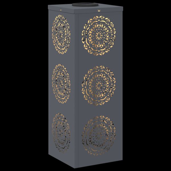 Соларна LED светлина за пътека 2 pcs Антрацит