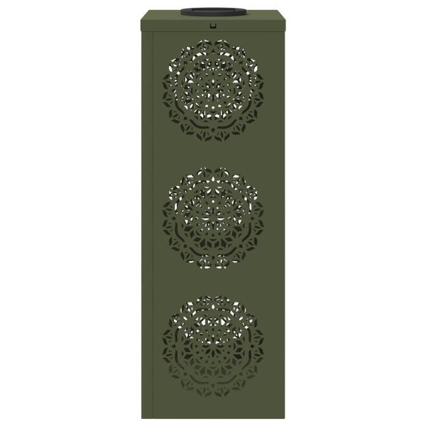 Соларна LED светлина за пътека 2 pcs Маслинено зелено