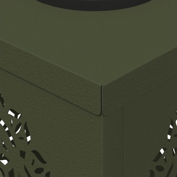 Соларна LED светлина за пътека 2 pcs Маслинено зелено