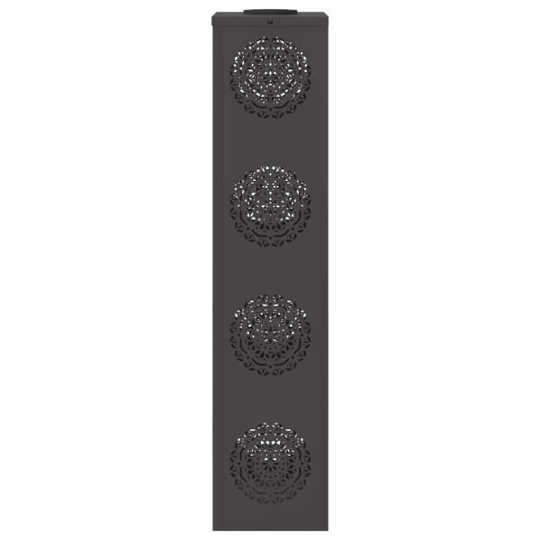 Соларна LED светлина за пътека 2 pcs Черно