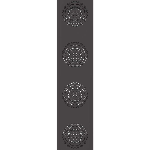 Соларна LED светлина за пътека 2 pcs Черно