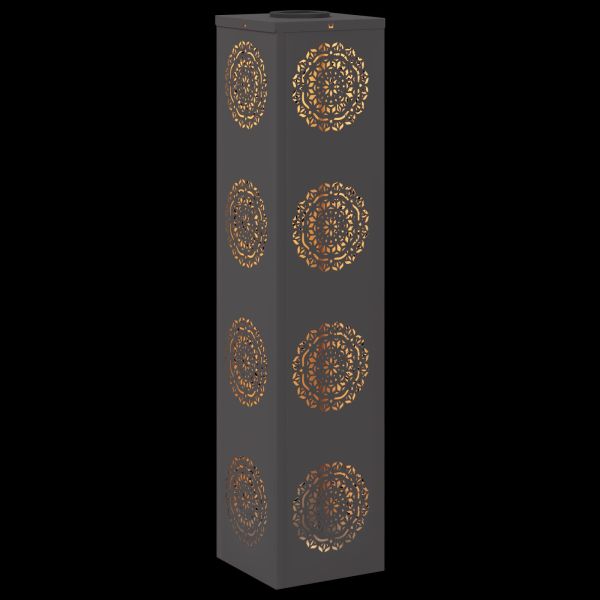 Соларна LED светлина за пътека 2 pcs Черно