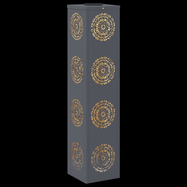 Соларна LED светлина за пътека 2 pcs Антрацит