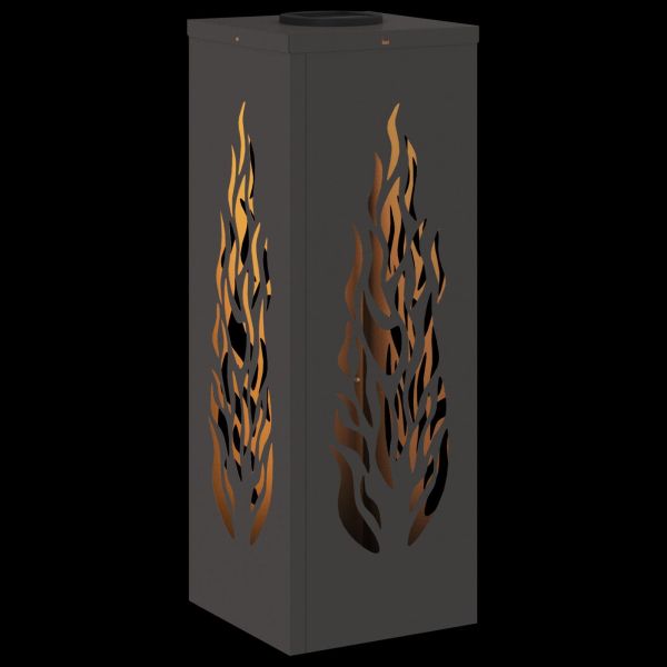 Соларна LED светлина за пътека 2 pcs Черно