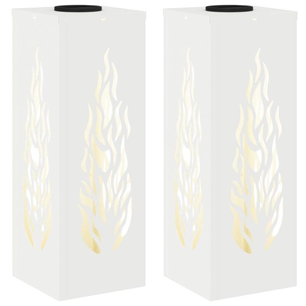 Соларна LED светлина за пътека 2 pcs Бяло