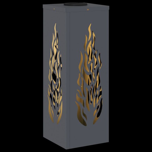 Соларна LED светлина за пътека 2 pcs Антрацит