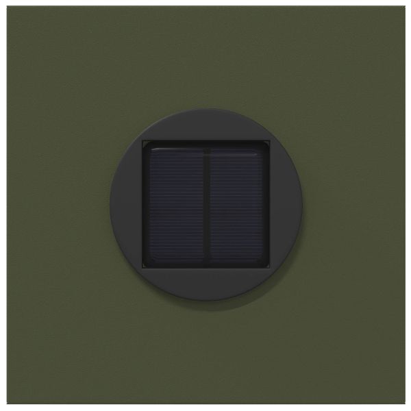 Соларна LED светлина за пътека 2 pcs Маслинено зелено