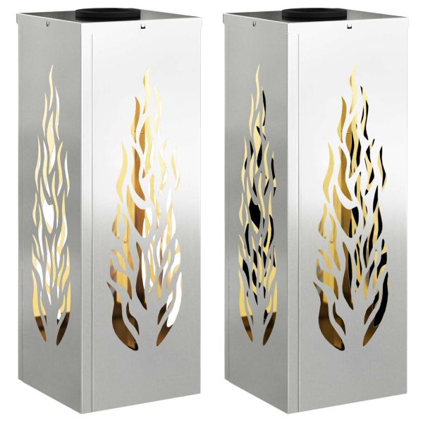 Соларна LED светлина за пътека 2 pcs Ръждясало