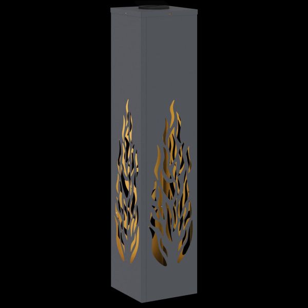 Соларна LED светлина за пътека 2 pcs Антрацит