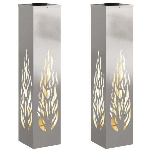 Соларна LED светлина за пътека 2 pcs Ръждясало