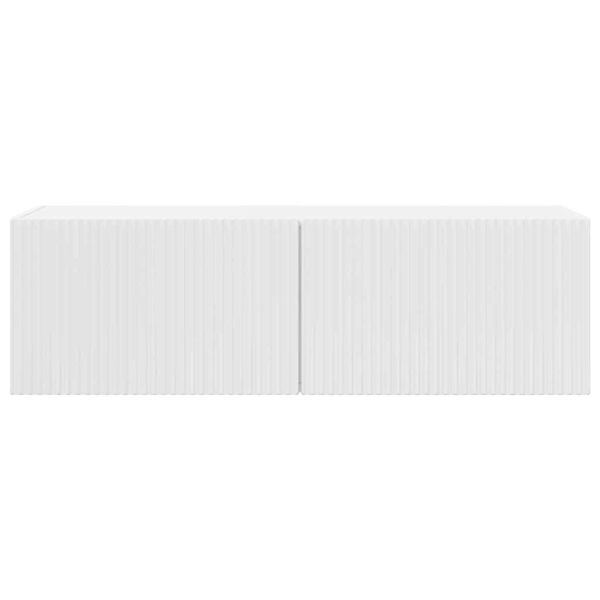 TV стенен шкаф Гланц бяло 60 x 31 x 29.5 см Инженерно дърво