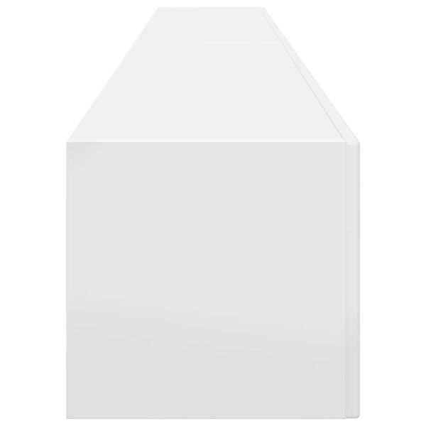 TV стенен шкаф 2 pcs Гланц бяло 60 x 31 x 29.5 см