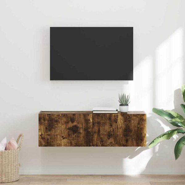 TV стенен шкаф Димян дъб 60 x 31 x 29.5 см Инженерно дърво