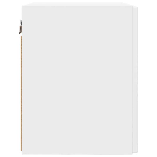 TV стенен шкаф Бяло 30 x 31 x 40 см Инженерно дърво