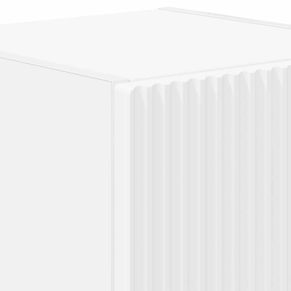 TV стенен шкаф Бяло 30 x 31 x 40 см Инженерно дърво