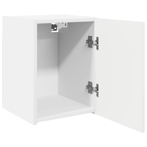 TV стенен шкаф 2 pcs Бяло 30 x 31 x 40 см Инженерно дърво