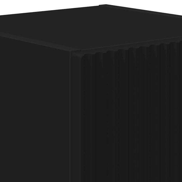 TV стенен шкаф Черно 30 x 31 x 40 см Инженерно дърво