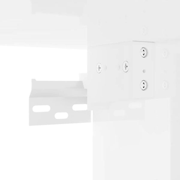 TV стенен шкаф Гланц бяло 30 x 31 x 40 см Инженерно дърво