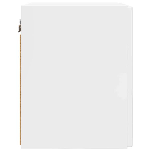 TV стенен шкаф 2 pcs Гланц бяло 30 x 31 x 40 см Инженерно дърво