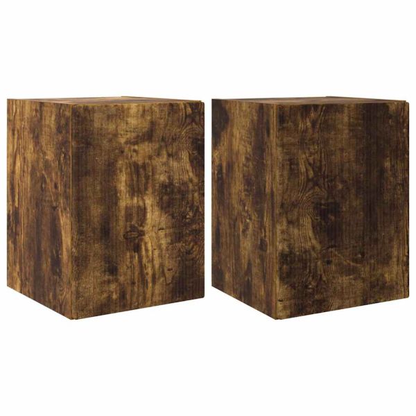 TV стенен шкаф 2 pcs Димян дъб 30 x 31 x 40 см Инженерно дърво