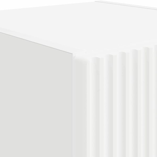 TV стенен шкаф Бяло 30 x 31 x 60 см Инженерно дърво