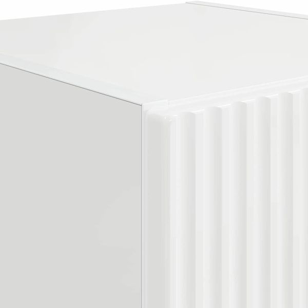 TV стенен шкаф Гланц бяло 30 x 31 x 60 см Инженерно дърво