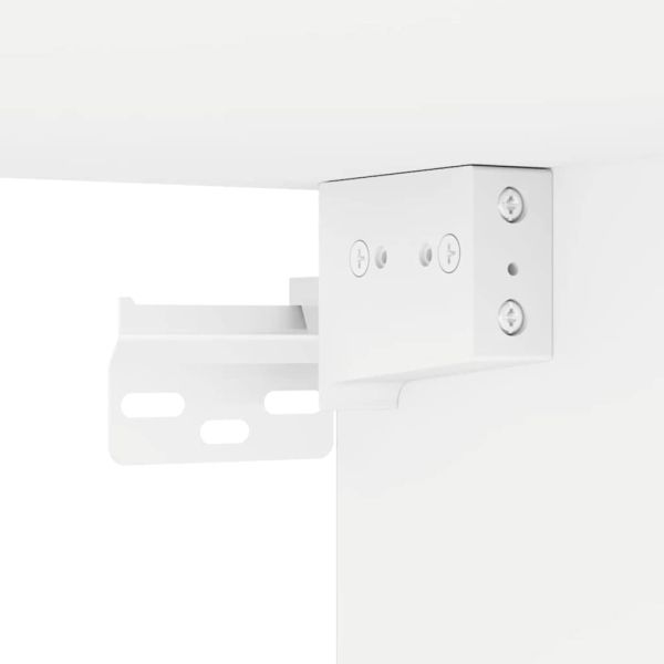 TV стенен шкаф 2 pcs Бяло 30 x 31 x 80 см Инженерно дърво