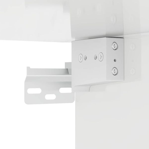 TV стенен шкаф 2 pcs Гланц бяло 30 x 31 x 80 см Инженерно дърво