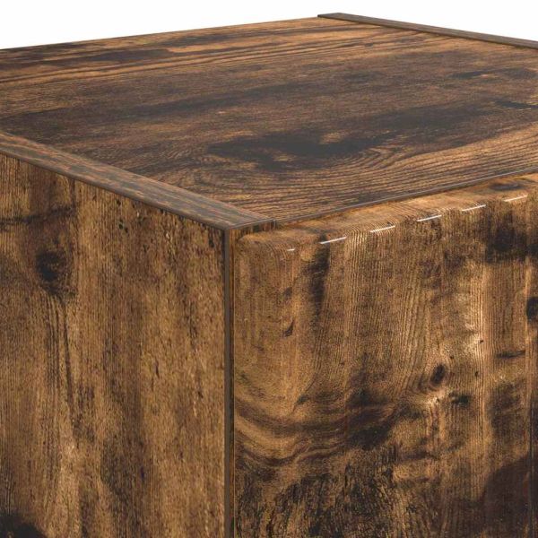 TV стенен шкаф Димян дъб 30 x 31 x 80 см Инженерно дърво