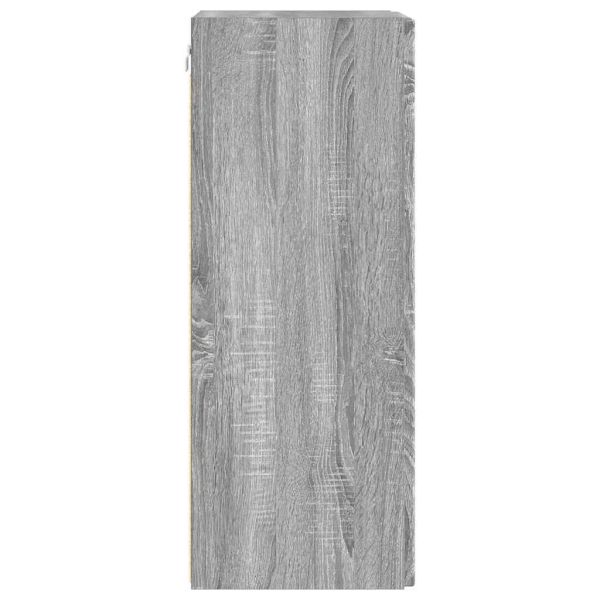 TV стенен шкаф 2 pcs Сив Сонома 30 x 31 x 80 см Инженерно дърво