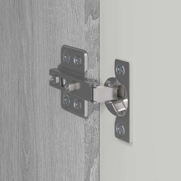 TV стенен шкаф 2 pcs Сив Сонома 30 x 31 x 80 см Инженерно дърво