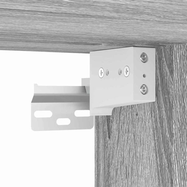 TV стенен шкаф 2 pcs Сив Сонома 30 x 31 x 80 см Инженерно дърво