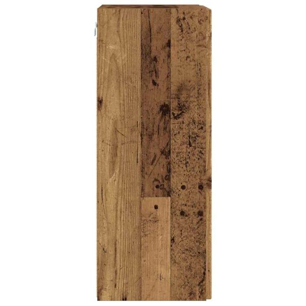 TV стенен шкаф 2 pcs Старо дърво 30 x 31 x 80 см