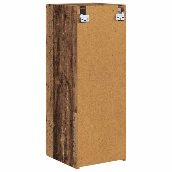 TV стенен шкаф 2 pcs Старо дърво 30 x 31 x 80 см