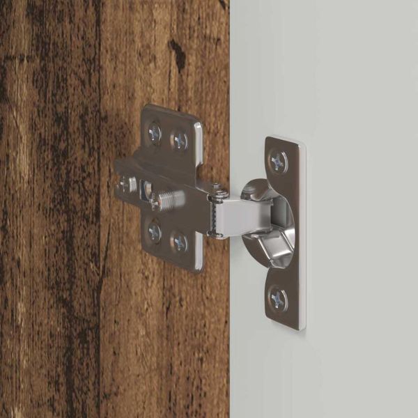 TV стенен шкаф 2 pcs Старо дърво 30 x 31 x 80 см