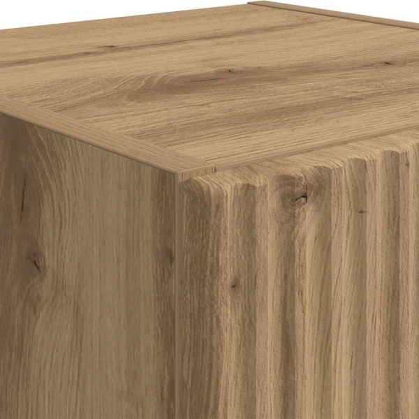 TV стенен шкаф 2 pcs Дъб Артизан 30 x 31 x 80 см