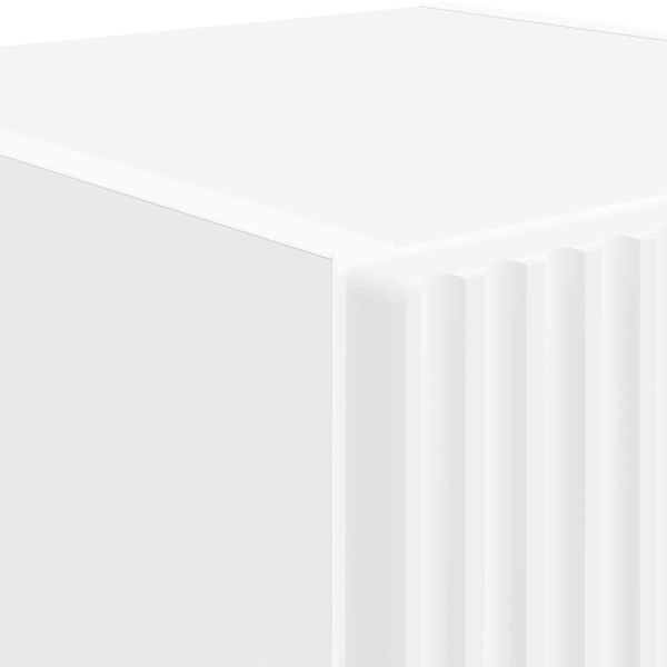 TV стенен шкаф 2 pcs Бяло 30 x 31 x 100 см Инженерно дърво