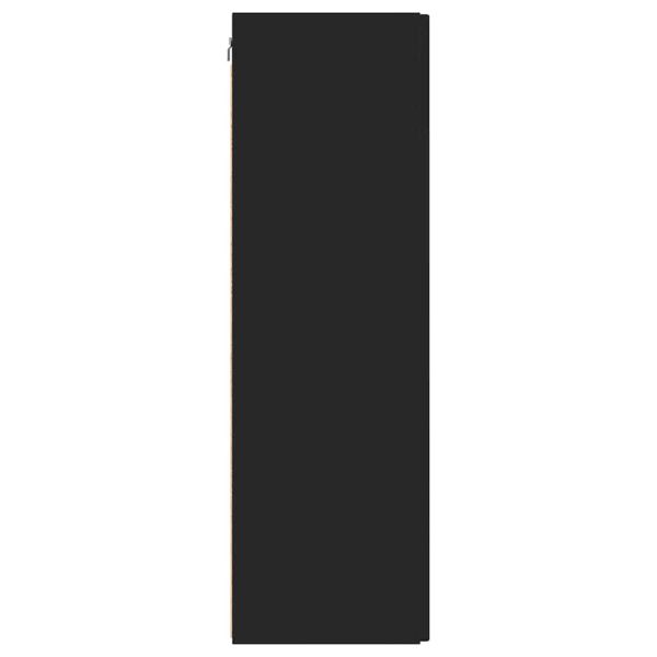 TV стенен шкаф 2 pcs Черно 30 x 31 x 100 см Инженерно дърво
