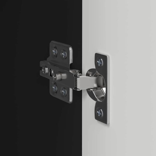 TV стенен шкаф 2 pcs Черно 30 x 31 x 100 см Инженерно дърво