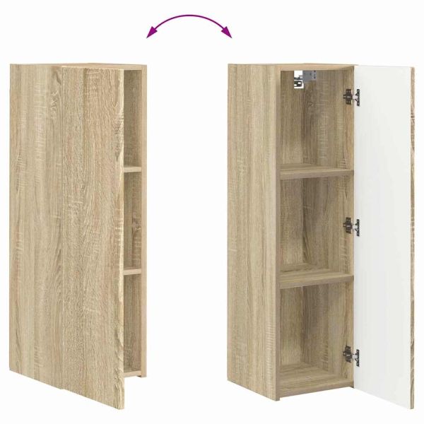 TV стенен шкаф Сонома 30 x 31 x 100 см Инженерно дърво