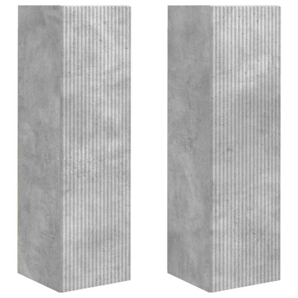 TV стенен шкаф 2 pcs Бетон 30 x 31 x 100 см Инженерно дърво