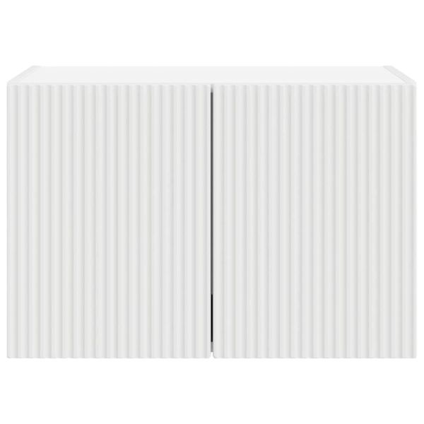 TV стенен шкаф Бяло 59,5 x 31 x 40 см Инженерно дърво